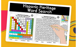 Hispanic Heritage Month Word Search