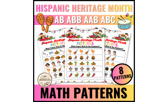 Hispanic Heritage Month Worksheets Finish the Pattern Preschool and K