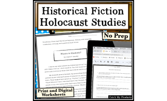 Historical Fiction Reading Passages and Questions on Holocaust