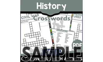 History Crossword - Set 1: 1 Page Sample (PDF)