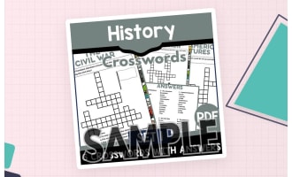 History Crossword - Set 1: 1 Page Sample (PDF)