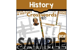 History Crossword - Set 3: 1 Page Sample (PDF)