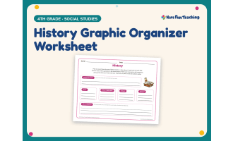 History Graphic Organizer Worksheet – 4th Grade Social Studies