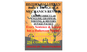 History Halloween - Daily Language Review Packet