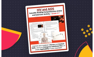 HIV and AIDS - Science Reading Article - Grades 5-7