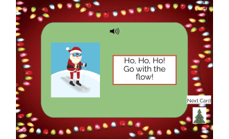 Ho Ho Ho! Go With The Flow Boom Cards, SEL Coloring Pages