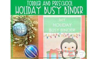 Holiday Busy Binder | Preschool Learning Activities