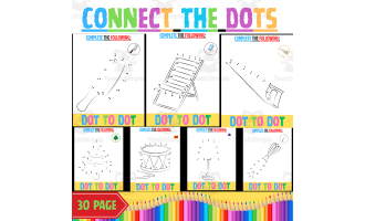 Holiday Dot-to-Dot / Connect the Dots Clipart Mega 1 to10