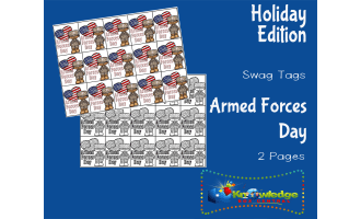 Holiday Swag Tags: Armed Forces Day