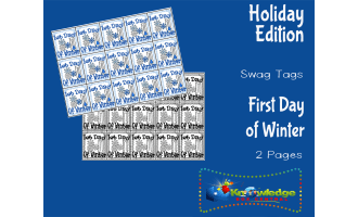 Holiday Swag Tags: First Day of Winter