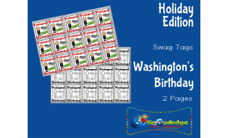 Holiday Swag Tags: Washington's Birthday