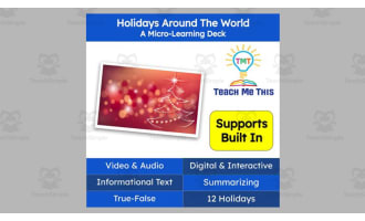 Holidays Around the World: A Micro-Learning Deck | Reading Activities