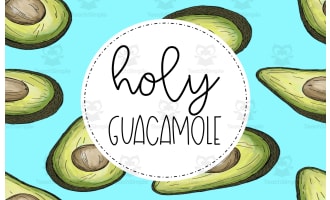 Holy Guacamole Background Freebie
