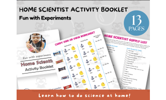 Home Scientist Activity, Science in the Kitchen, Bubble Science printable for kids, learn about density, Girl Scout Leader Printable