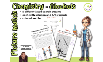 Homologous Series of Alcohols – Word Search Activity (Differentiated)