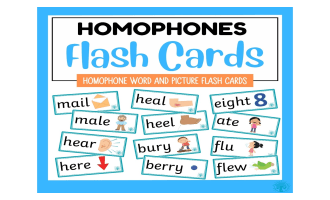 Homophone Flash Cards