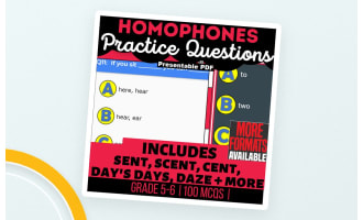 Grade 5 Homophones Worksheets – 100 Practice Questions