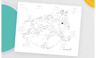 Horse Extreme Difficulty Dot-to-Dot / Connect the Dots