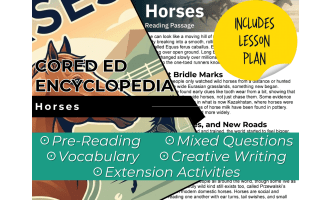 Horses Reading Comprehension Passage - Cored Ed Encyclopedia