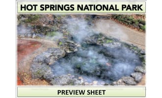 Hot Springs National Park Geography Unit
