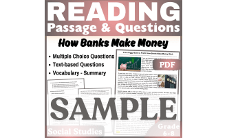 How Banks Make Money: SAMPLE Social Studies Reading Passage
