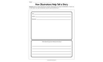 How Illustrations Help Tell a Story Worksheet