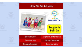 How to be a Hero | Book Companion Activities | Digital Book Study