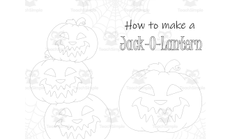 How to make a Jack-O-Lantern Book