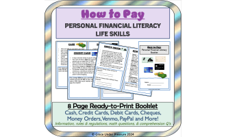 How to Pay: Financial Literacy and Life Skills: Cash, Credit and More!
