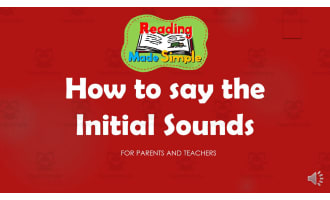 How to say the Initial Sounds