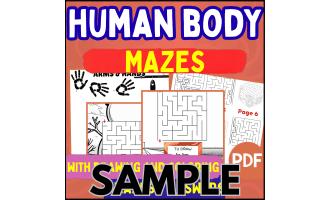 Human Body Maze: 1 Page Sample (PDF)