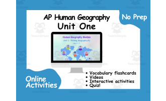 Human Geography Unit 1 Online Module