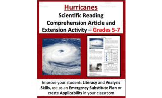 Hurricanes - Digital Scientific Reading Comprehension Article – Grades 5-7