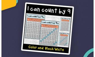 I can count by 9's to 100 or 120