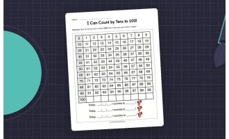 I Can Count By Tens to 100 Worksheet