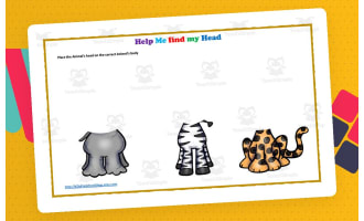 I Can't Find My Head | Animal Discrimination Activity