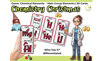 I Have, Who Has? – Chemistry Element Symbols Game - Christmas Edition