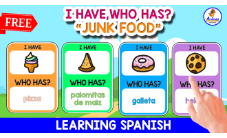 I HAVE, WHO HAS? GAME | JUNK FOOD IN SPANISH