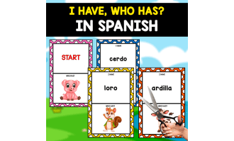 I HAVE,WHO HAS? FREE GAME | ANIMALS IN SPANISH