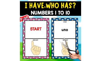 I HAVE,WHO HAS? | Spanish Numbers 1 to 10