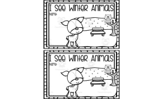 I See Winter Animals | Interactive Reading Packet