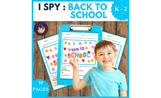 I spy back to school Worksheet Activity