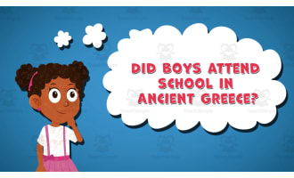 I WONDER - Did Boys Attend School In Ancient Greece | Animated Video