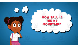 I WONDER - How Tall Is The K2 Mountain | Animated Video Lesson