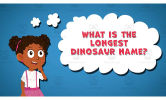 I WONDER - What Is The Longest Dinosaur Name | Animated Video Lesson
