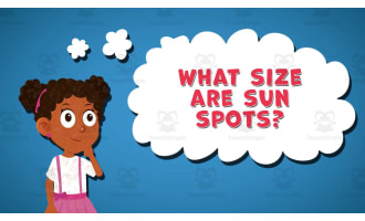 I WONDER - What Size Are Sun Spots | Animated Video Lesson