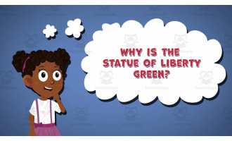 I WONDER - Why Is The Statue Of Liberty green | Animated Video Lesson