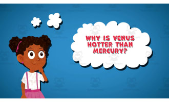 I WONDER - Why Is Venus Hotter Than Mercury | Animated Video Lesson