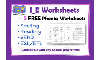 I_E Phonics Worksheets: 5 FREE!