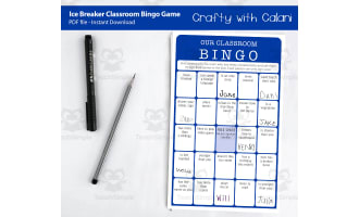 Ice Breaker Classroom Bingo Game